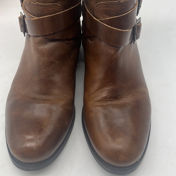Mattise Britain Brown Talk Leather Riding Boots size 8 Wide Calf TB4049A - Picture 7 of 14